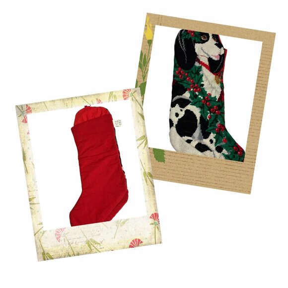 Dalmatian Needlepoint Christmas Stocking - Picture 1 of 8